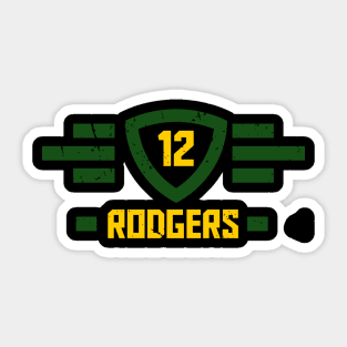 aaron rodgers 12 Sticker